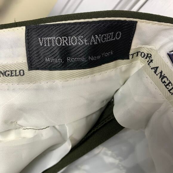 Vittorio St. Angelo Olive Green Dress Pants Size 34L - Picture 5 of 6